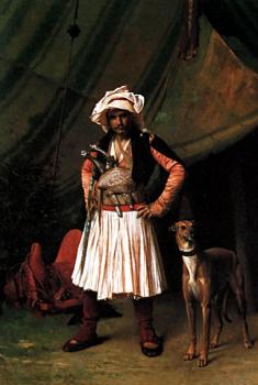 讓 萊昂 傑羅姆 Bashi-Bazouk and his Dog 讓 萊昂 傑羅姆 Bashi-Bazouk and his Dog
